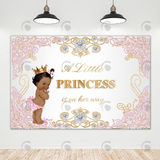 Allenjoy A Little Princess Is One Her Way Birthday Party Backdrop