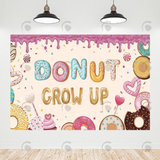 Allenjoy Crow Up Donut Sweet Birthday Decoration Backdrop