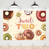 Allenjoy Sweet Two Birthday Decoration Backdrop