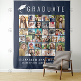 Allenjoy Graduate Party Decoration Fabric Backdrop