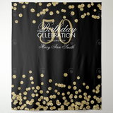 Allenjoy Glitter Gold 50Th Adult Birthday Party Decoration Fabric Backdrop