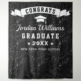 Allenjoy Congrats Graduate Party Decoration Fabric Backdrop