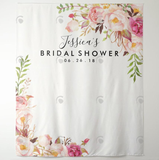 Allenjoy Bridal Shower Party Decoration Fabric Backdrop