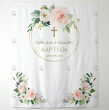 Allenjoy Christening Baptism Party Decoration Fabric Backdrop