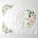 Allenjoy Christening Baptism Party Decoration Fabric Backdrop