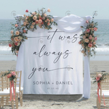 Allenjoy It Was Always You Wedding Decoration Fabric Backdrop