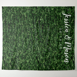 Allenjoy Green Grass Wedding Decoration Fabric Backdrop