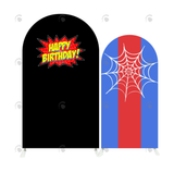 Allenjoy Spider-Man Theme Birthday Party Arch Backdrop Wall Cloth Cover