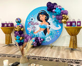 Allenjoy Custom Round Backdrop Fabric Cover | Party Supplies