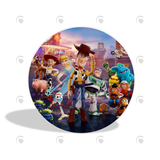 Allenjoy Toy Story Theme Birthday Party Decoration Round Circle Backdrop Cover Plinth Cylinder Pedestal Cover