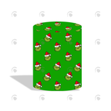 Allenjoy Grinch Theme Birthday Party Decoration Round Circle Backdrop Cover Plinth Cylinder Pedestal Cover