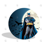 Allenjoy Batman Birthday Party Decoration Round Circle Backdrop Cover Plinth Cylinder Pedestal Cloth Cover