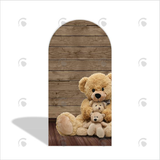 Allenjoy We Can Bearly Wait Teddy Bear Birthday Party Arch Backdrop  Wall Cloth Cover