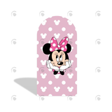 Allenjoy Minnie Theme Happy Birthday Party Arch Backdrop Wall Cloth Cover