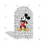 Allenjoy Comic Mickey Theme Cartoon Happy Birthday Party Arch Backdrop Wall Cloth Cover