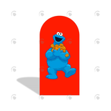 Allenjoy Sesame Street Happy Birthday Party Arch Backdrop Wall Cloth Cover