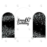 Allenjoy Happy 60Th Birthday Party Arch Backdrop  Wall Cloth Cover