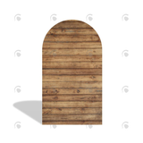 Allenjoy Wooden Board Birthday Party Arch Backdrop Wall Cloth Cover