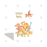 Allenjoy Dinosaur Cartoon Baby Shower Birthday Party Arch Backdrop Wall Cloth  Cover