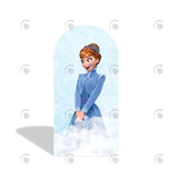 Allenjoy Frozen Anna Elsa Princess Birthday Party Arch Backdrop Wall Cloth Cover