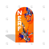 Allenjoy Nerf Theme Happy Birthday Party Arch Backdrop Wall Cloth Cover