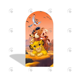 Allenjoy Lion King Birthday Baby Shower Party Arch Backdrop Wall Cloth Cover