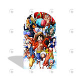 Allenjoy One Piece Theme Birthday Party Arch Backdrop  Wall Cloth Cover