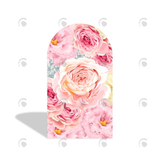 Allenjoy Flower Flora Butterfly Happy Birthday Party Arch Backdrop Wall Cloth Cover