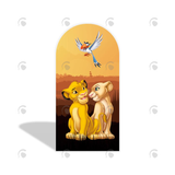 Allenjoy Lion King Birthday Party Arch Backdrop Wall Cloth Cover