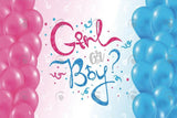 Allenjoy Girl Or Boy Balloon Decor Gender Reveal Backdrop