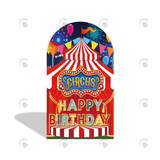 Allenjoy Circus Theme Birthday Baby Shower Party Arch Backdrop Wall Cloth Cover