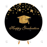 Allenjoy Graduates Party Circle Backdrop Cover