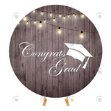 Allenjoy Congrats Grad Circle Backdrop Cover