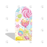 Allenjoy Sweet Donut Candy Theme Birthday Baby Shower Party Arch Backdrop Wall Cloth Cover