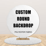 Allenjoy Custom Round Backdrop Fabric Cover | Party Supplies