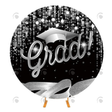 Allenjoy Graduation Party Round Backdrop Cover