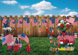 4Th Of July Garden Photography Backdrop GBSX-99583