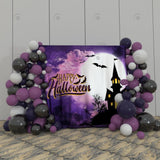 Allenjoy Happy Halloween Decoration Fabric Backdrop