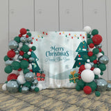 Allenjoy Happy New Year Merry Christmas Decoration Fabric Backdrop