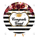 Allenjoy Graduation Party Circle Backdrop Cover