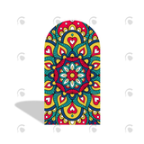 Allenjoy Happy Lohri Holiday Mandala Arch Backdrop Wall Cloth Cover