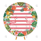 Allenjoy Flamingo Baby Shower Round Cover