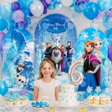 Allenjoy Personalized Custom Arch Covers Set  for Ice Princess Party DLZ-c747bd