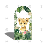 Allenjoy Oh Baby Safari Wild Jungle Animal Birthday Baby Shower Party Arch Backdrop Wall Cloth Cover