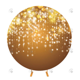 Allenjoy Gold Theme Birthday Party Circle Cover