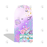 Allenjoy Mermaid Theme Birthday Baby Shower Party Arch Backdrop Wall Cloth Cover