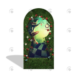 Allenjoy Alice In Wonderland Birthday Party Arch Backdrop Wall Cloth Cover