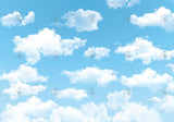 Blue Sky White Cloud Backdrop