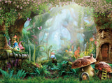 Spring Fairy Tale Mushroom Forest Backdrop