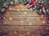 Christmas Wood Wall Photography Backdrop